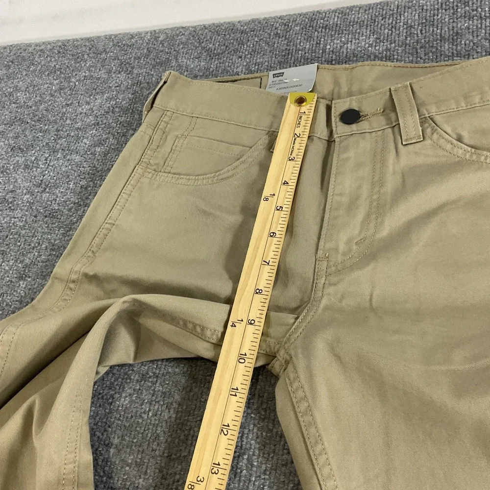 Levis 511 Slim Fit Jeans Mens 30x30 Khaki Stretch Casual Pants Line 8 NEW